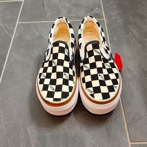 Platform checkered stacked Vans NEW